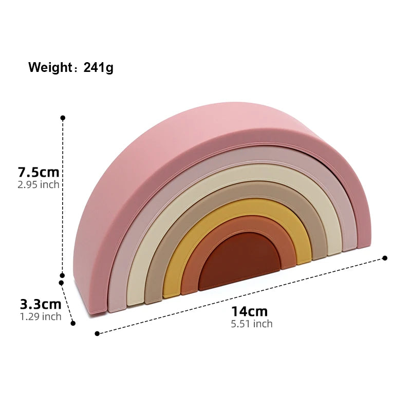 Arc-en-ciel en silicone